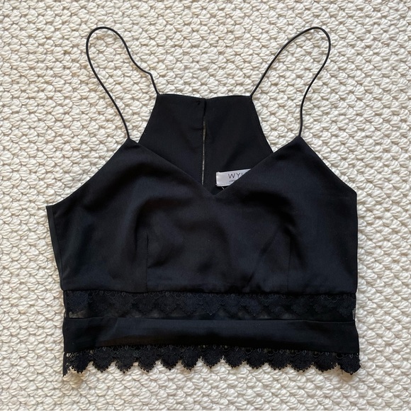 Wyldr black dressy halter top - Picture 1 of 11